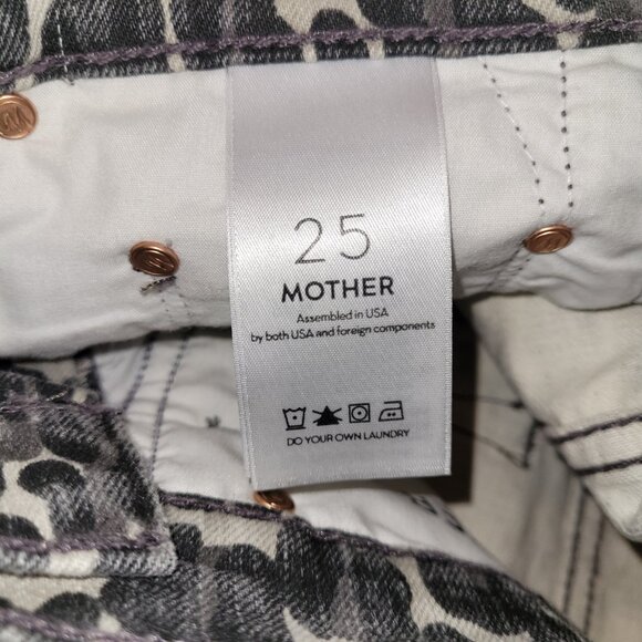 MOTHER Black and White Animal Print Skirt - Picture 12 of 14